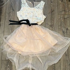 light pink flower dress girls